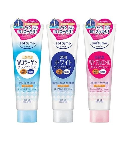KOSE  Softymo Cleansing Foam 2 in 1 Makeup Remover Face Wash